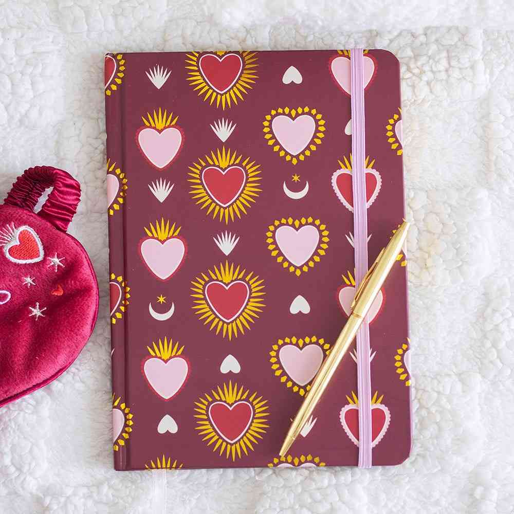 Something Different - Sacred Heart Print A5 Notebook - Multicolours